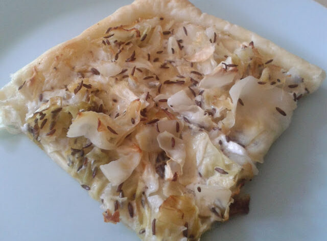 Spitzkohl-Flammkuchen
