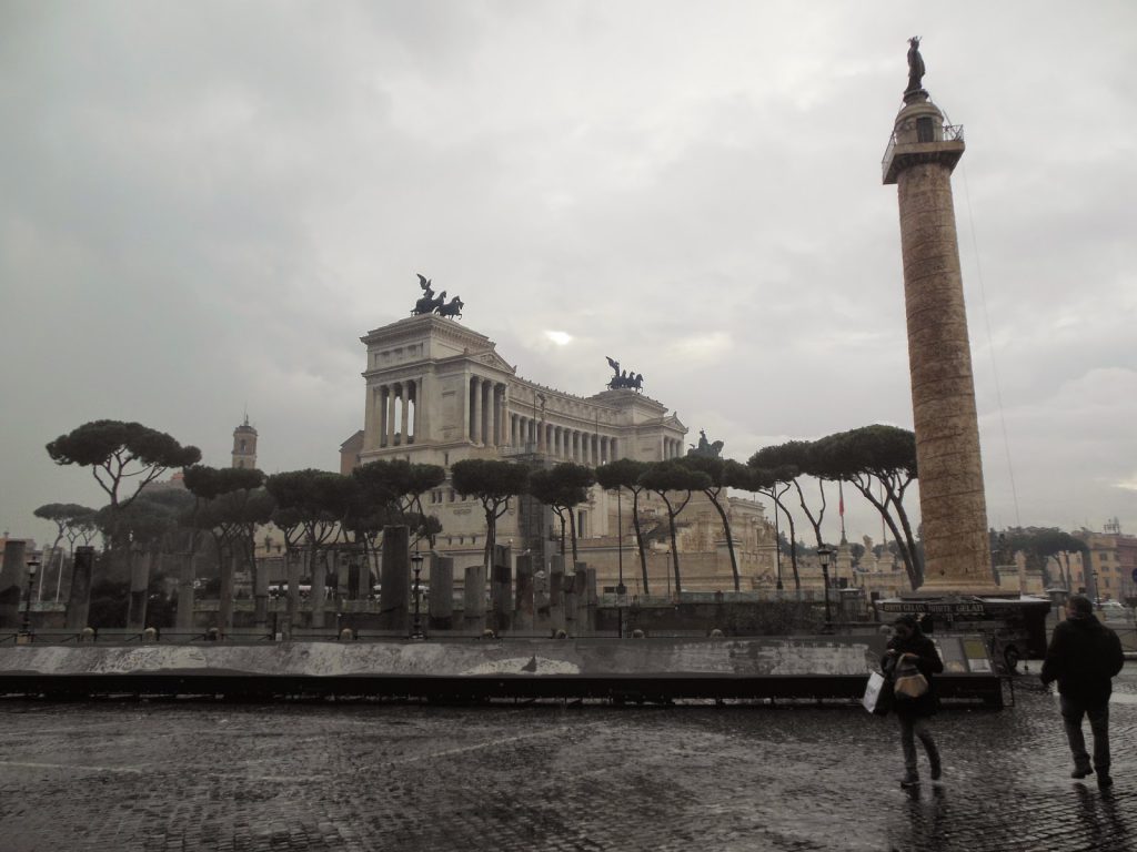 Regenschauer in Rom