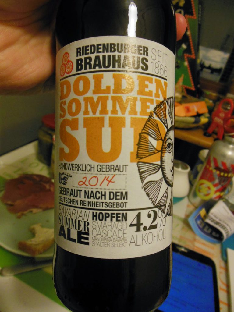 Craft Bier Dolden Sommer Sud vom Riedenburger Brauhaus