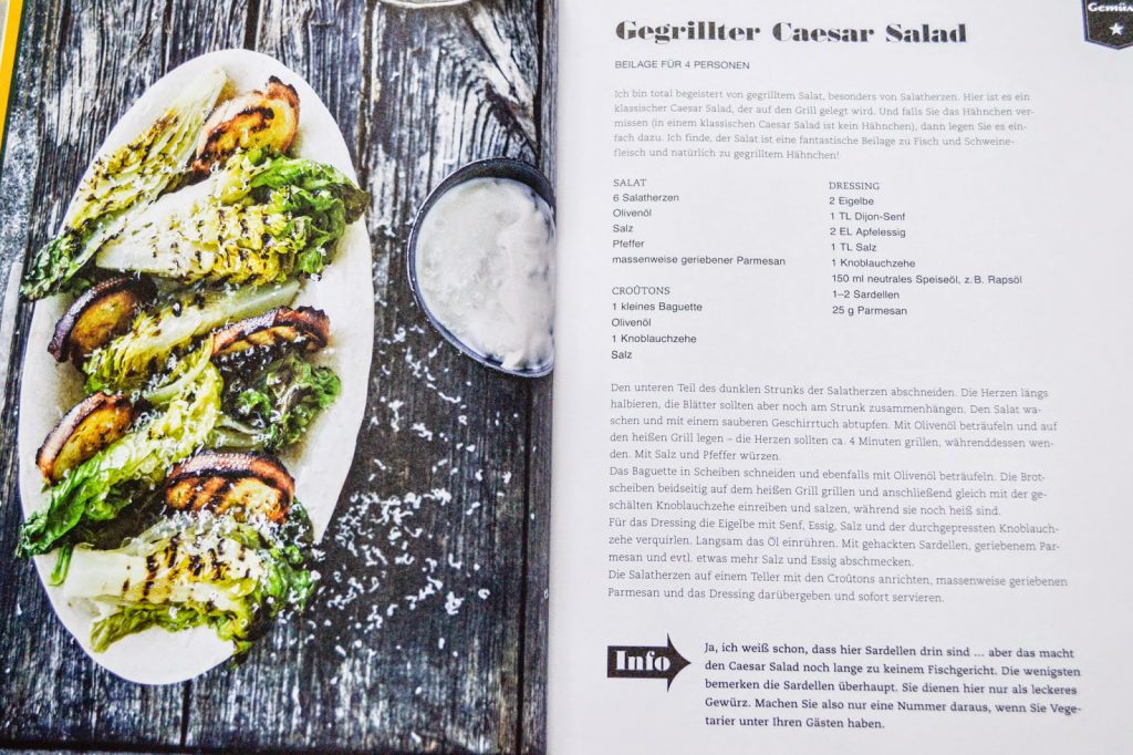Bild von gegrilltem Caesar Salad aus Kochbuch Grillbar