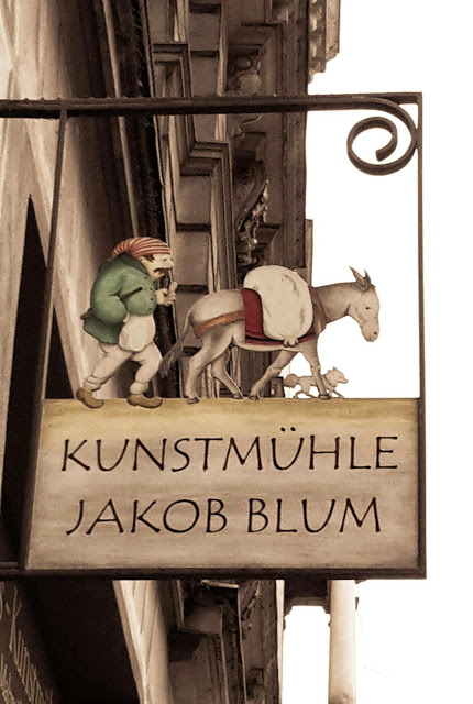 Schild Kunstmühle Jakob Blum