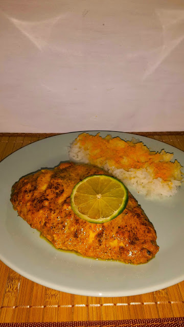 Tandoori Chicken mit Reis