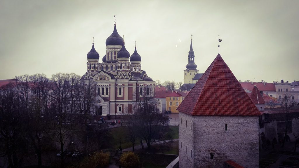 Blick auf orthodoxe Kirche in Tallinn