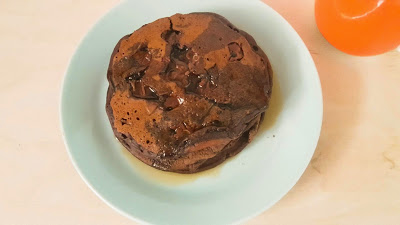 Double Choc Pancakes von oben