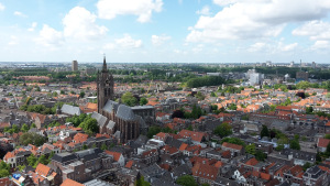 Blick von der neuen Kirche in Delft