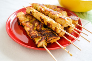 Hähnchen-Satay