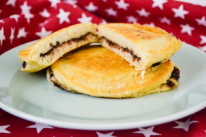 Nutella stuffed Pancakes