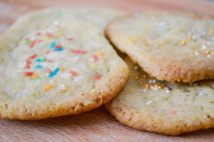 Leberkassemmel und mehr: White Chocolate Sprinkle Cookies