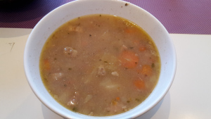 Leberkassemmel und mehr: Lammsuppe