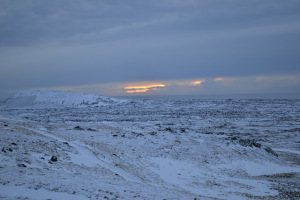 Leberkassemmel und mehr: verschneite Landschaft