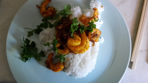 Leberkassemmel und mehr: Shrimp-Curry