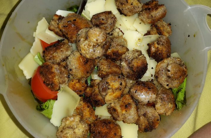 Panierte Champignons