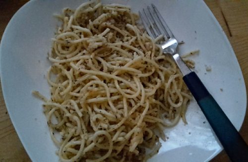 Spaghetti sizilianisch