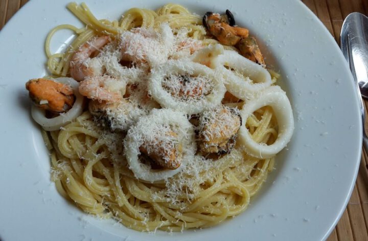 Spaghetti mit Meeresfrüchten