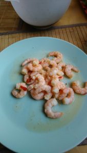 Knoblauch-Yuzu-Kosho-Shrimps