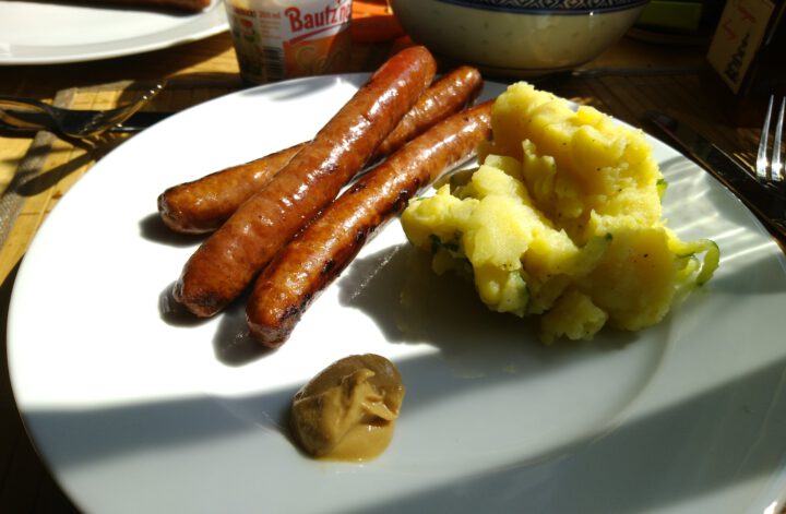 Merguez mit Kartoffelsalat
