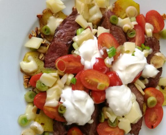 Bratkartoffel-Steak-Pfanne