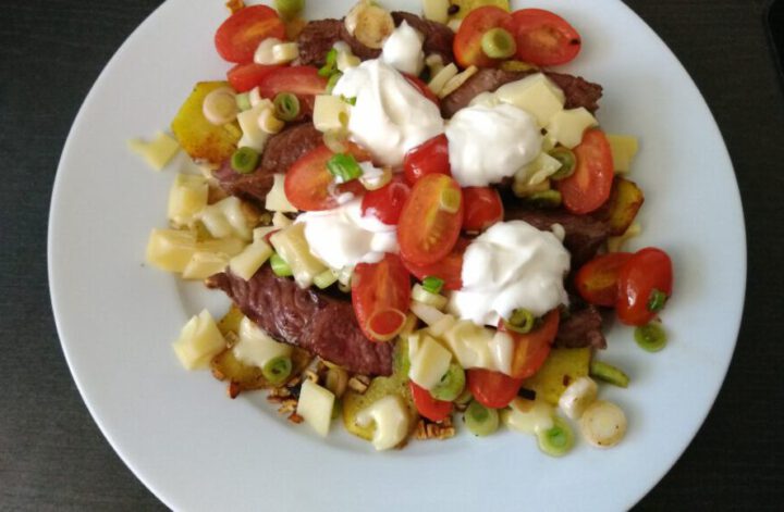 Bratkartoffel-Steak-Pfanne