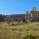 El Jem Amphitheater in der ganzen Breite